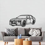 M760 XDrive Limousine Perspective Metal Car Wall Art  MT1244