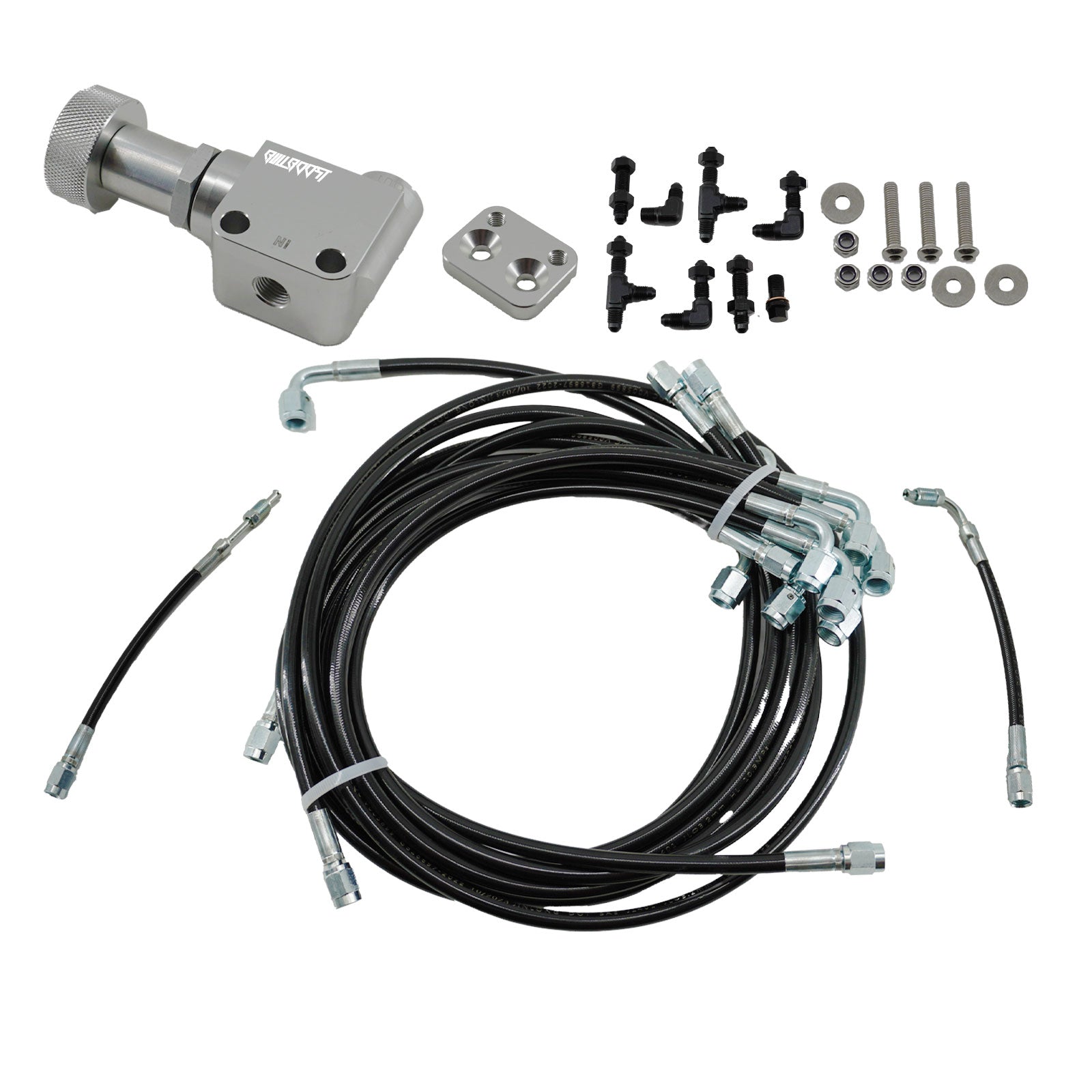 Interior Brake Line Tuck Kit Prop Valve for Honda Civic EG Del Sol Acura Integra - Bull Boost Performance