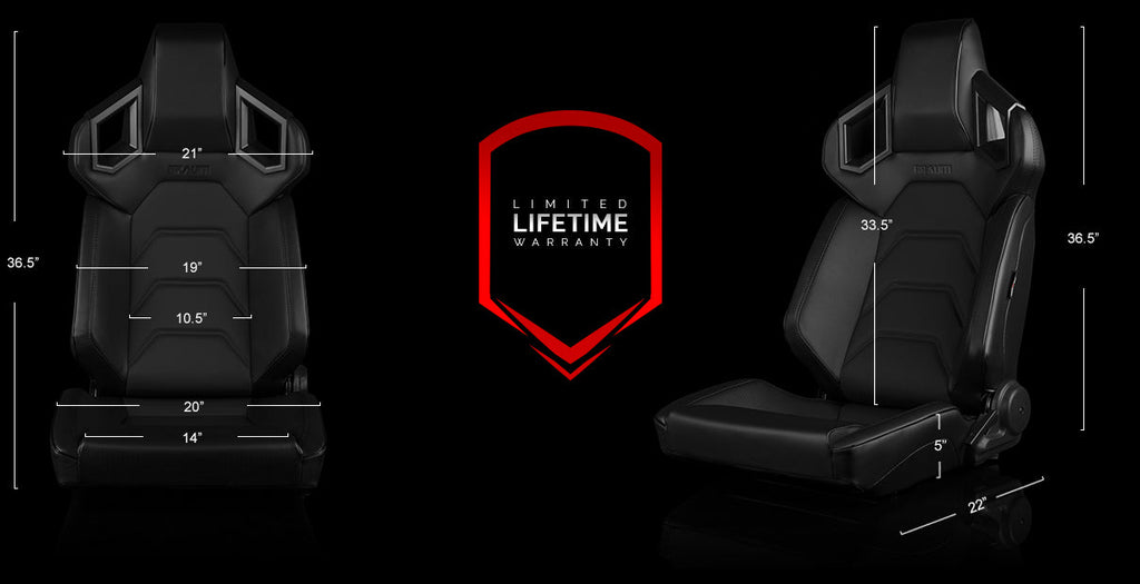 ALPHA-X Series Sport Reclinable Seats - Priced Per Pair