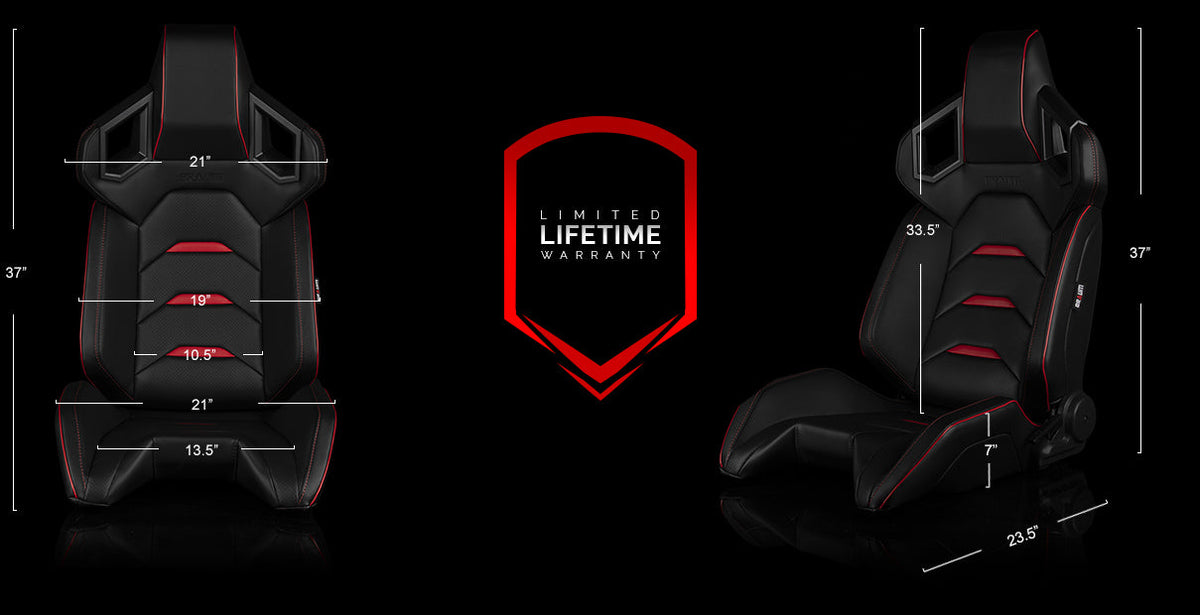 ALPHA-X Series Sport Reclinable Seats - Priced Per Pair