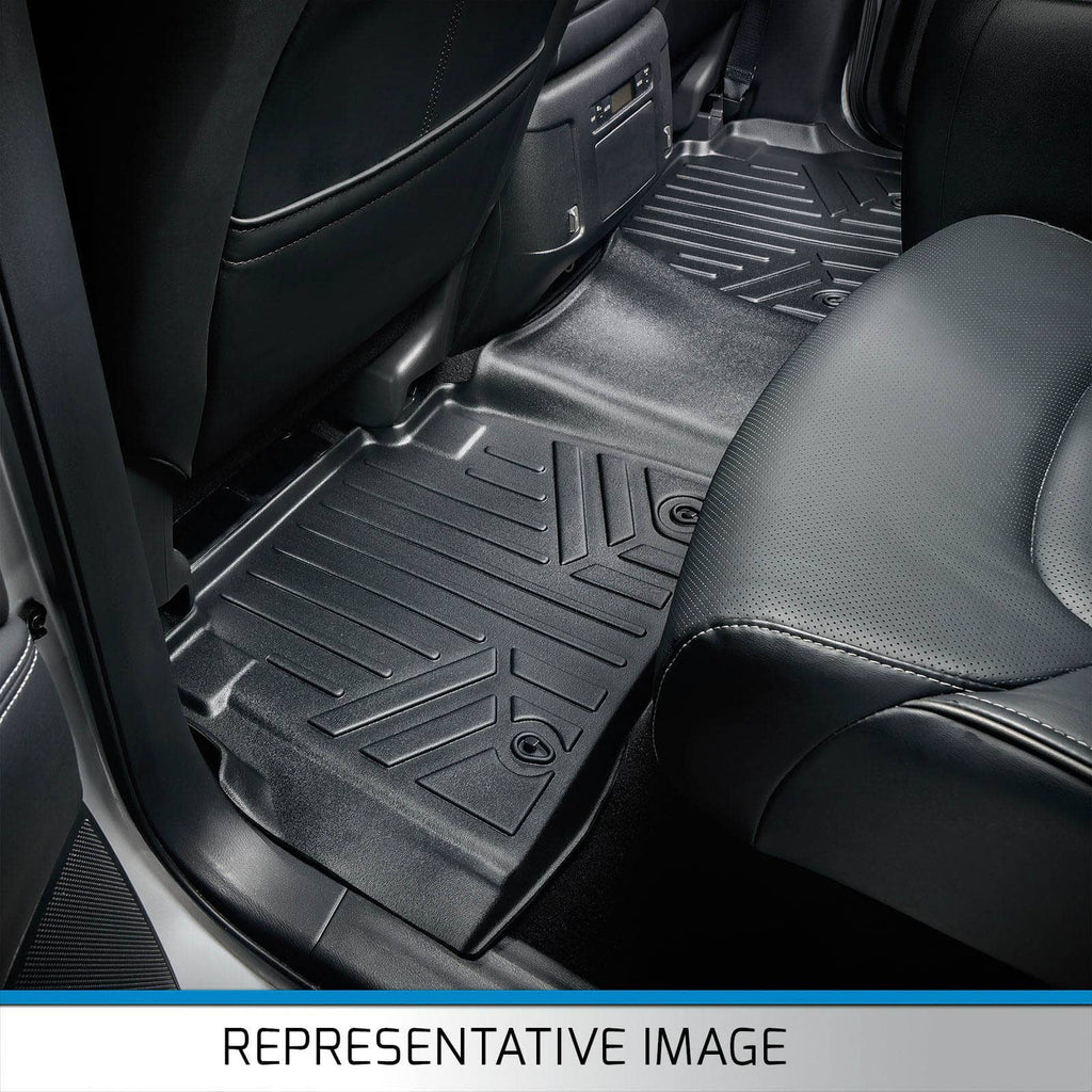 SMARTLINER Custom Fit Floor Liners For 2019 Silverado 1500 LD/ GMC Sierra 1500 LD Double Cab (Over the Hump Coverage)