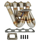 B Series T3 T4 Top Mount Turbo Manifold GSR Si B16 B18 B20 44mm For Civic Si DC2 - Bull Boost Performance