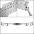 2007-2013 GMC Sierra 1500 Chrome Front Bumper Cover w/ Fog Lamp Holes
