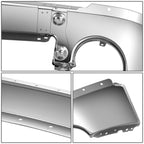 2007-2013 GMC Sierra 1500 Chrome Front Bumper Cover w/ Fog Lamp Holes