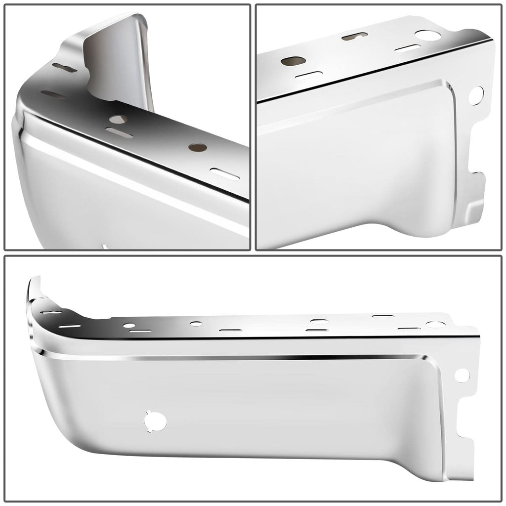 09-14 Ford F-150 Fleetside Rear Bumper Cover w/ Sensor Holes Chrome