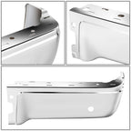 2009-2014 Ford F-150 Rear Bumper Cover - Chrome with Sensor Holes