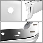 2009-2014 Ford F-150 Rear Bumper Cover - Chrome with Sensor Holes