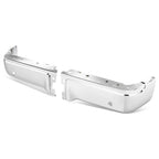 09-14 Ford F-150 Fleetside Rear Bumper Cover w/ Sensor Holes Chrome