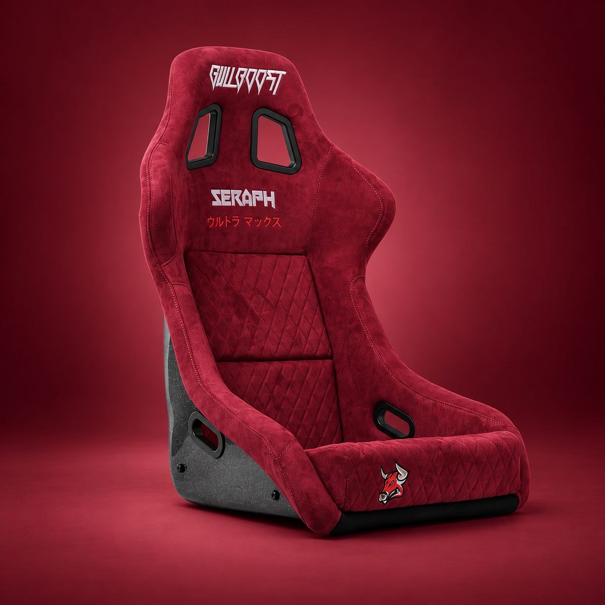 Bull Boost Adjustable Racing Lowered Ultra Max Bucket Seat w/ Seat Rails by Bull Boost Performance