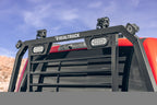 BackRack 99-24 Ford F-250/350/450 SD (17-24 Alum Body) SRL Rack Lighted Shortened Frame ONLY Req. HW
