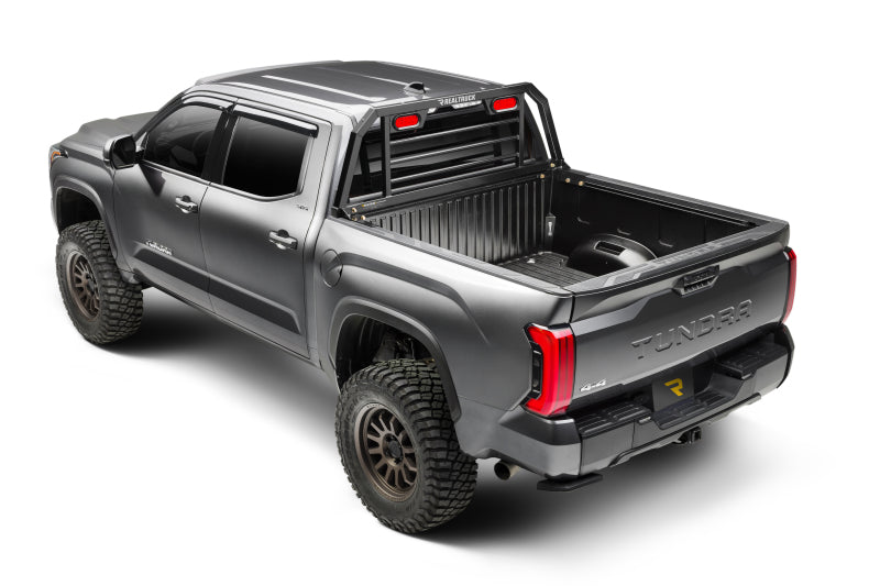 BackRack 99-24 Ford F-250/350/450 SD (17-24 Alum Body) SRL Rack Lighted Shortened Frame ONLY Req. HW