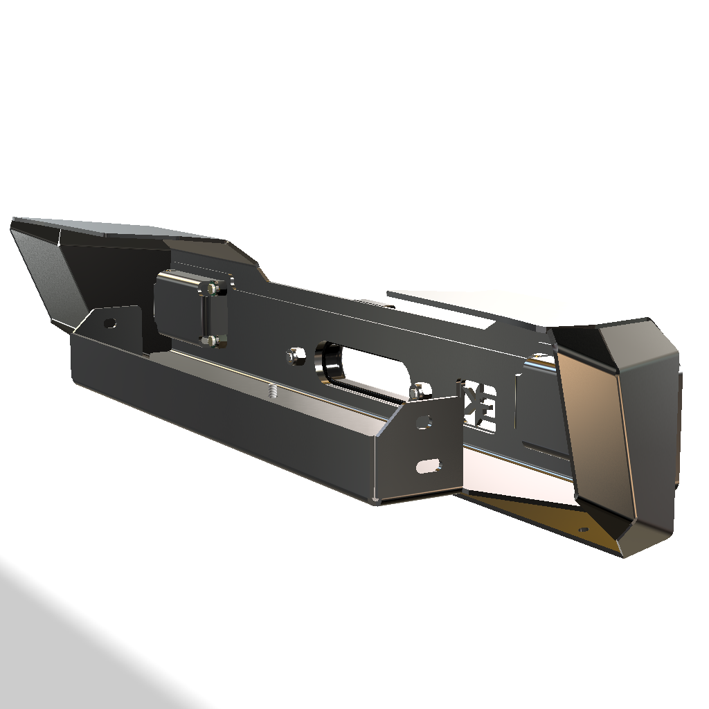Gauntlet Front Bumper w/Winch Plate for Jeep JL/JT  (2018-2024) By Gatekeeper Off-Road