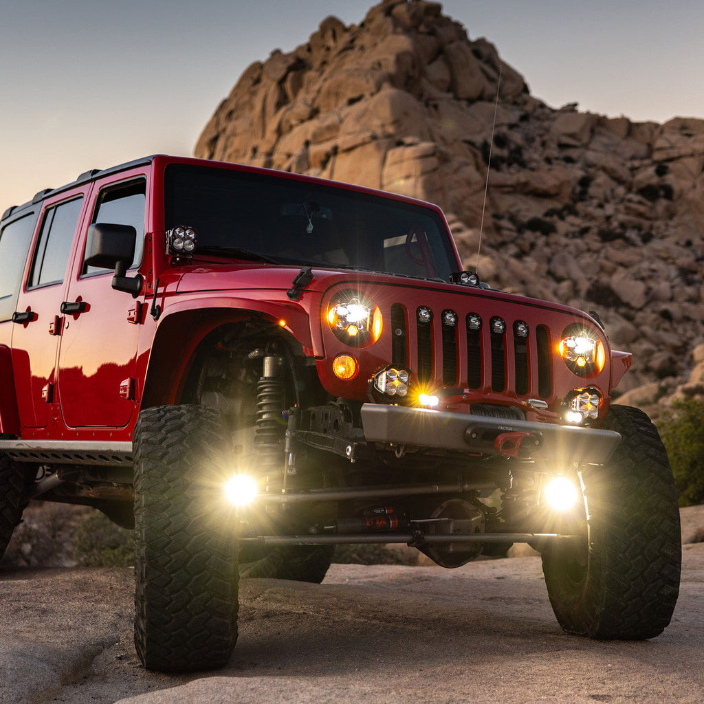Jeep JL / JT Steerable Knuckle Pod Light Mounts (2018+ Gladiator/Wrangler) By Gatekeeper Off-Road