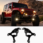 Jeep JL / JT Steerable Knuckle Pod Light Mounts (2018+ Gladiator/Wrangler) By Gatekeeper Off-Road