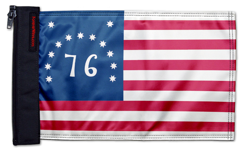 Bennington 12"x18" Forever Wave Flag for Golf Carts