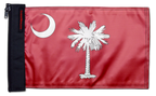State Flag South Carolina Big Red 12"x18" Forever Wave Flag for Jeep Wrangler CJ-7 and CJ-8 1976-1986
