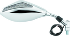BikeMaster Universal Mirror with Integrated Turn Signals 10mm - Pair - Chrome