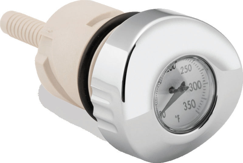 Bikers Choice 04-Up Sportster White Face Oil Temperature Gauge Dipstick