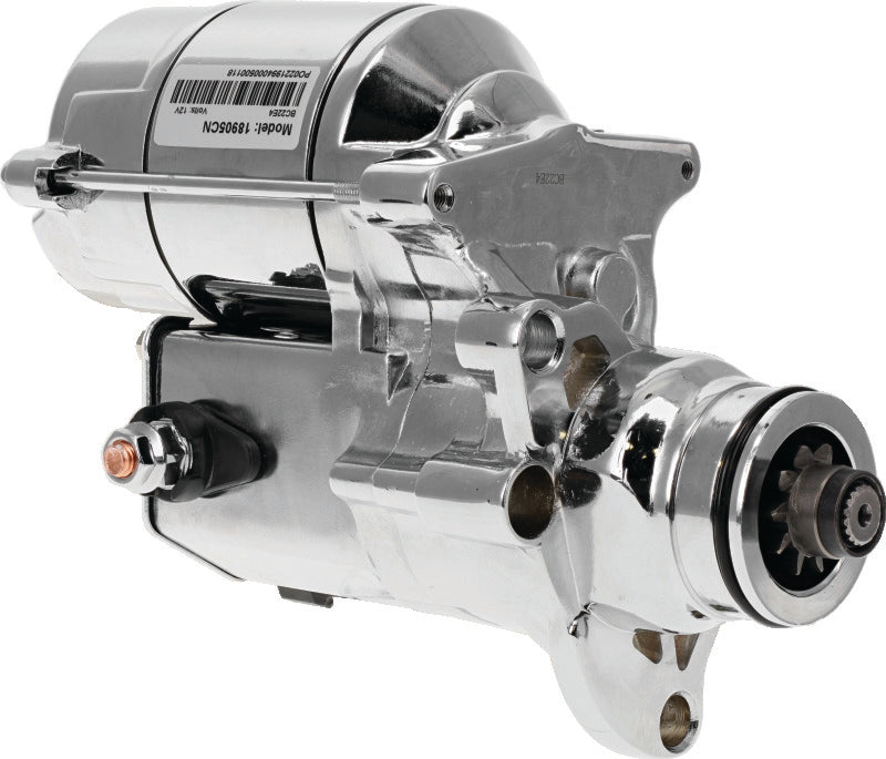 Bikers Choice 07-17 Big Twin / 06 Dyna (Except M-8) Chrome 1.4KW Starter