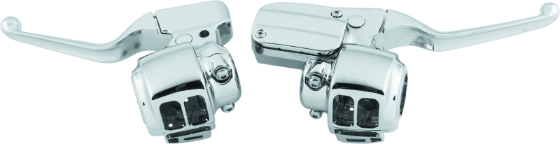 Bikers Choice 08-13 Touring Chrome Handlebar Control Kit W/O Switches 11/16 Bore