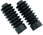 Bikers Choice 41MM Black Fork Boots Extended 8.58in / Collapsed 4in (Pair)