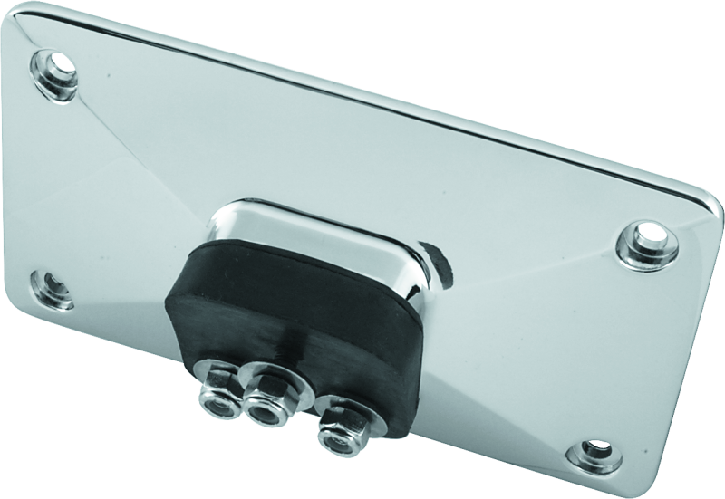 Bikers Choice 55-Up Chrome Custom Pyramid License Plate Bracket 3 Bolt Style