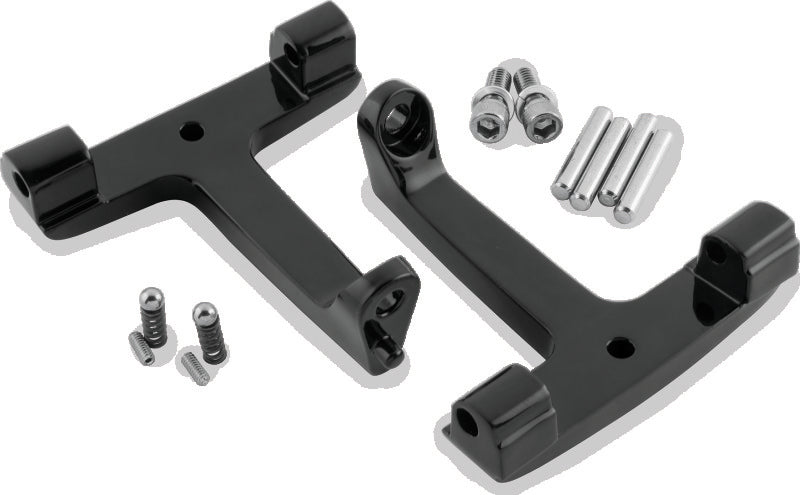 Bikers Choice 93-Up FLH FLT Black Passenger Floorboard Bracket Replaces H-D 53070-00A