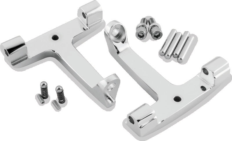 Bikers Choice 93-Up FLH FLT Chrome Passenger Floorboard Bracket Replaces H-D 53070-00A