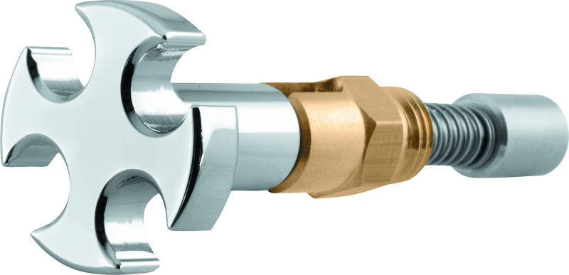 Bikers Choice S / S B-E-G Chrome Cross Enrichener With Chrome Cross Knob