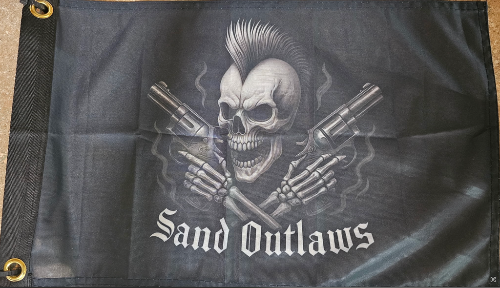 Marshin Whips x Sand Outlaws Official Flags | Limited Edition Dune Banners