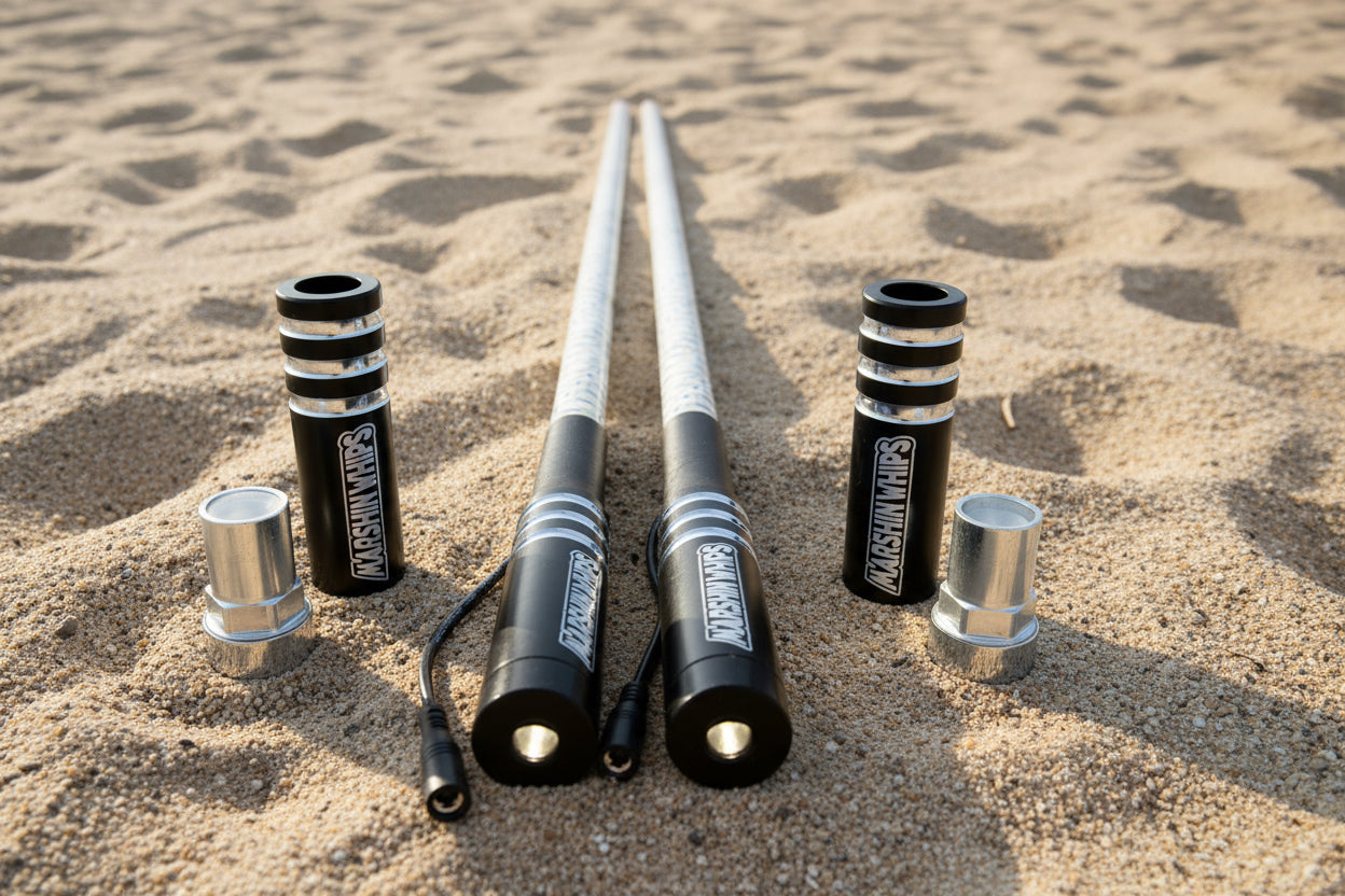 Game Changer LED Whip Set - Red, White & Blue Edition by Marshin Whips