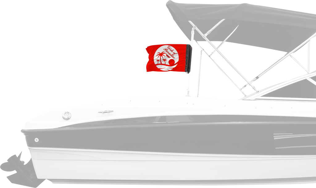 Girls Of Paradise 12"x18" Forever Wave Flag for Boats