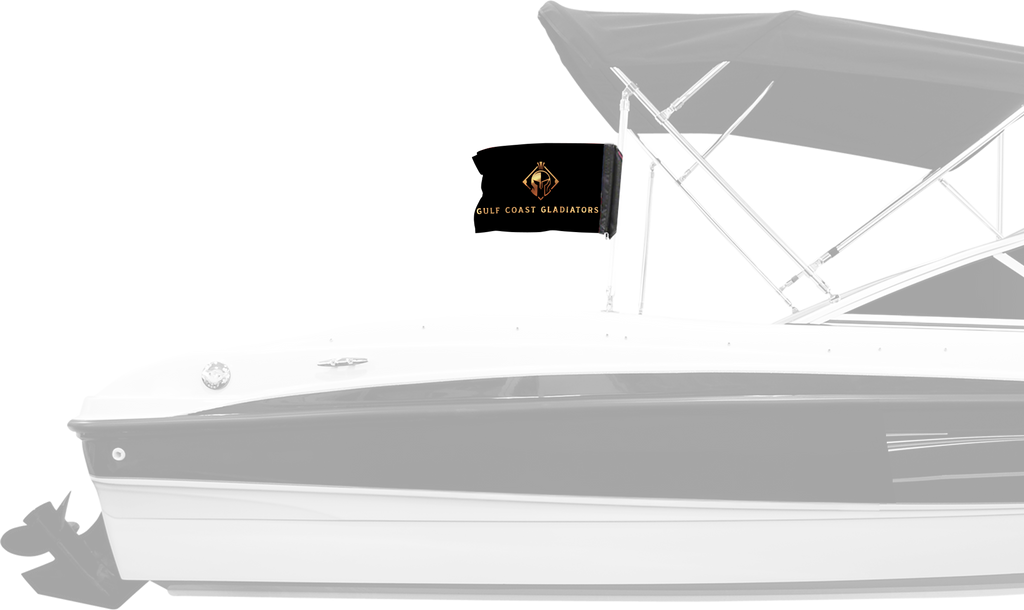 Gulf Coast Gladiators 11"x17" Forever Wave Flag for Boats