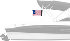 Bennington 12"x18" Forever Wave Flag for Boats
