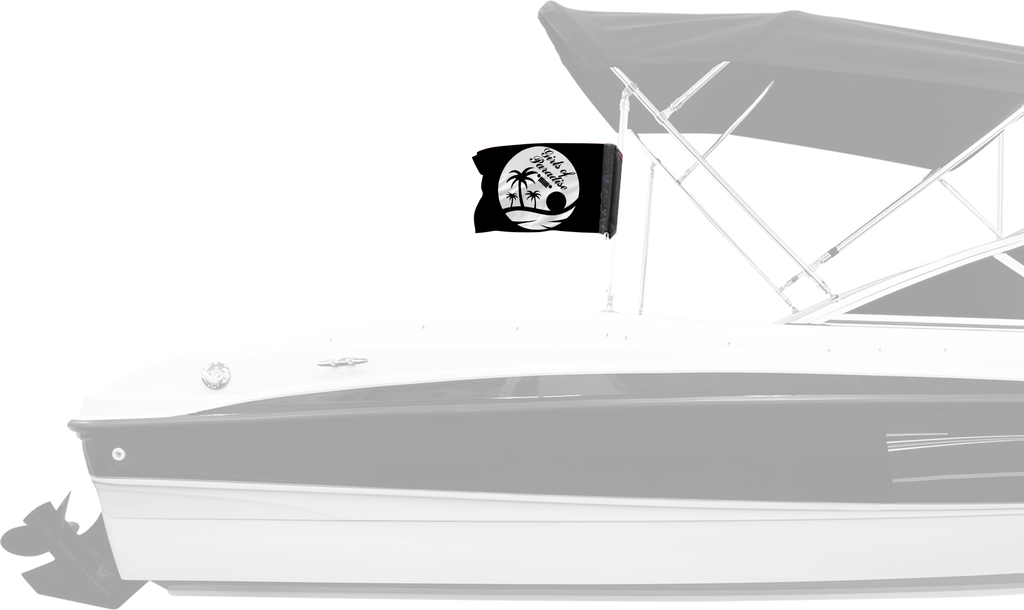 Girls Of Paradise 12"x18" Forever Wave Flag for Boats