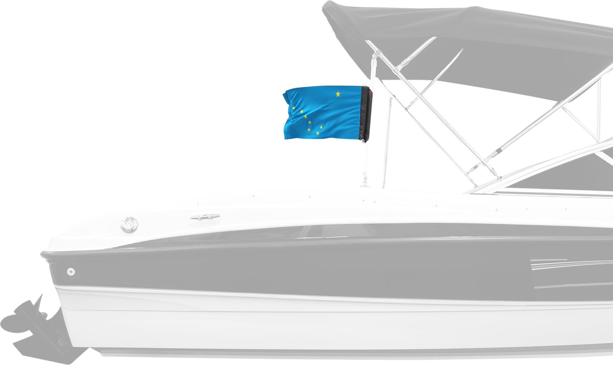 State Flag Alaska 12"x18" Forever Wave Flag