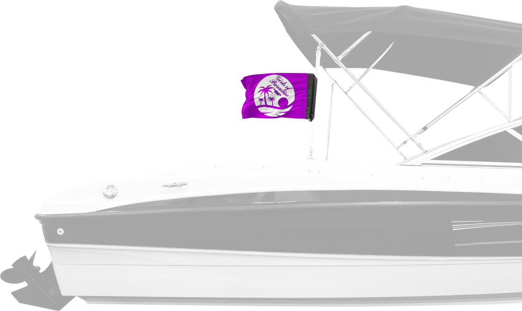 Girls Of Paradise 12"x18" Forever Wave Flag for Boats