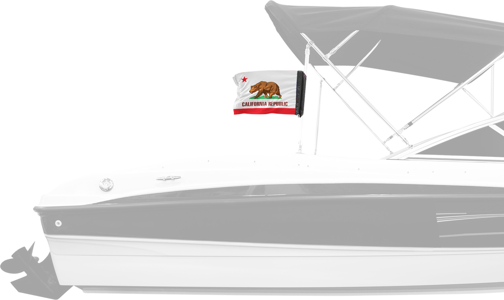State Flag California 12"x18" Forever Wave Flag for Boats