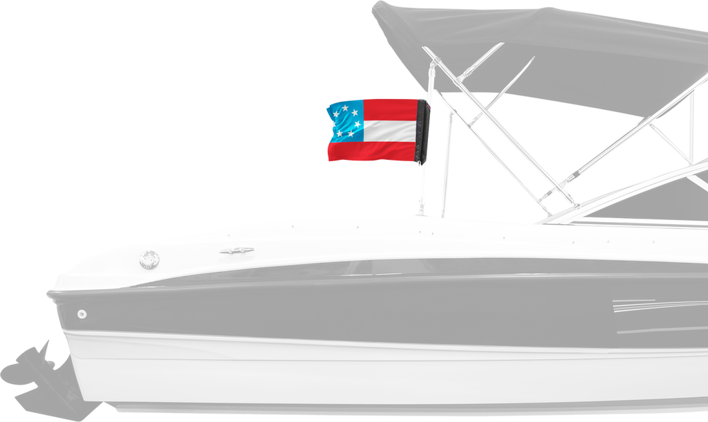 1st Confederate 7 Star 12"x18" Forever Wave Flag