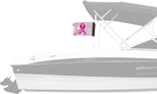 Pink Ribbon 12"x18" Forever Wave Flag