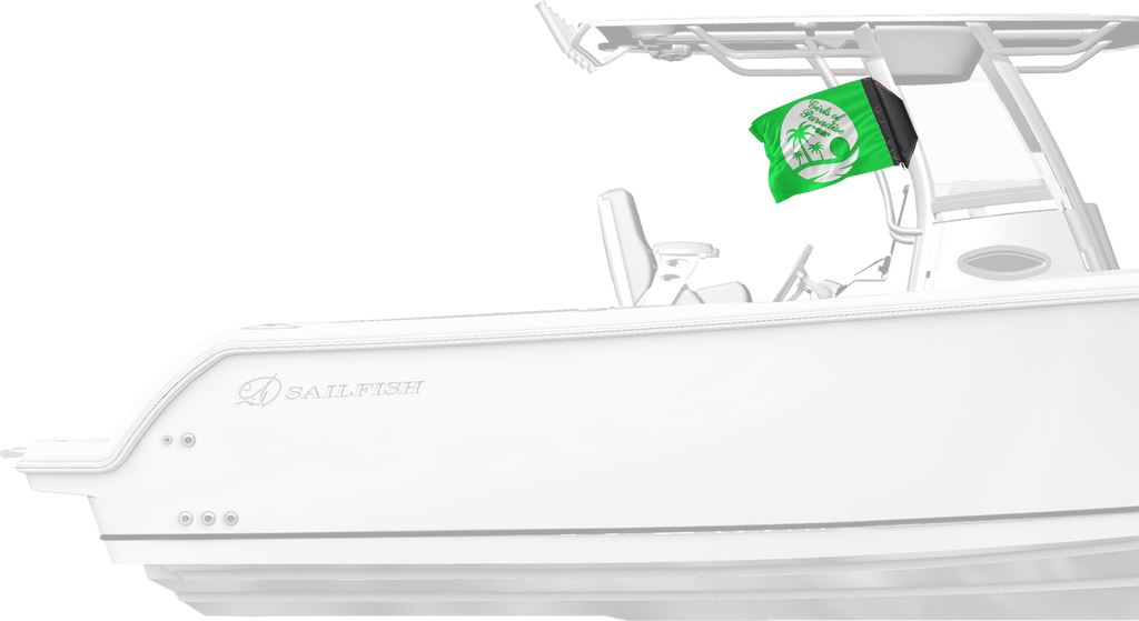 Girls Of Paradise 12"x18" Forever Wave Flag for Boats