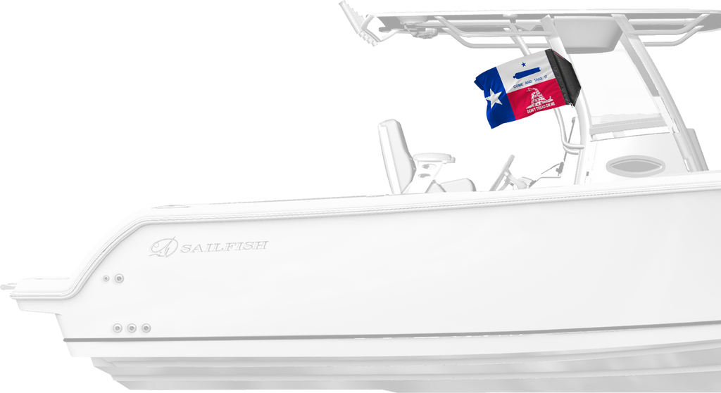 State Flag Texas Don't Tread 12"x18" Forever Wave Flag for Boats