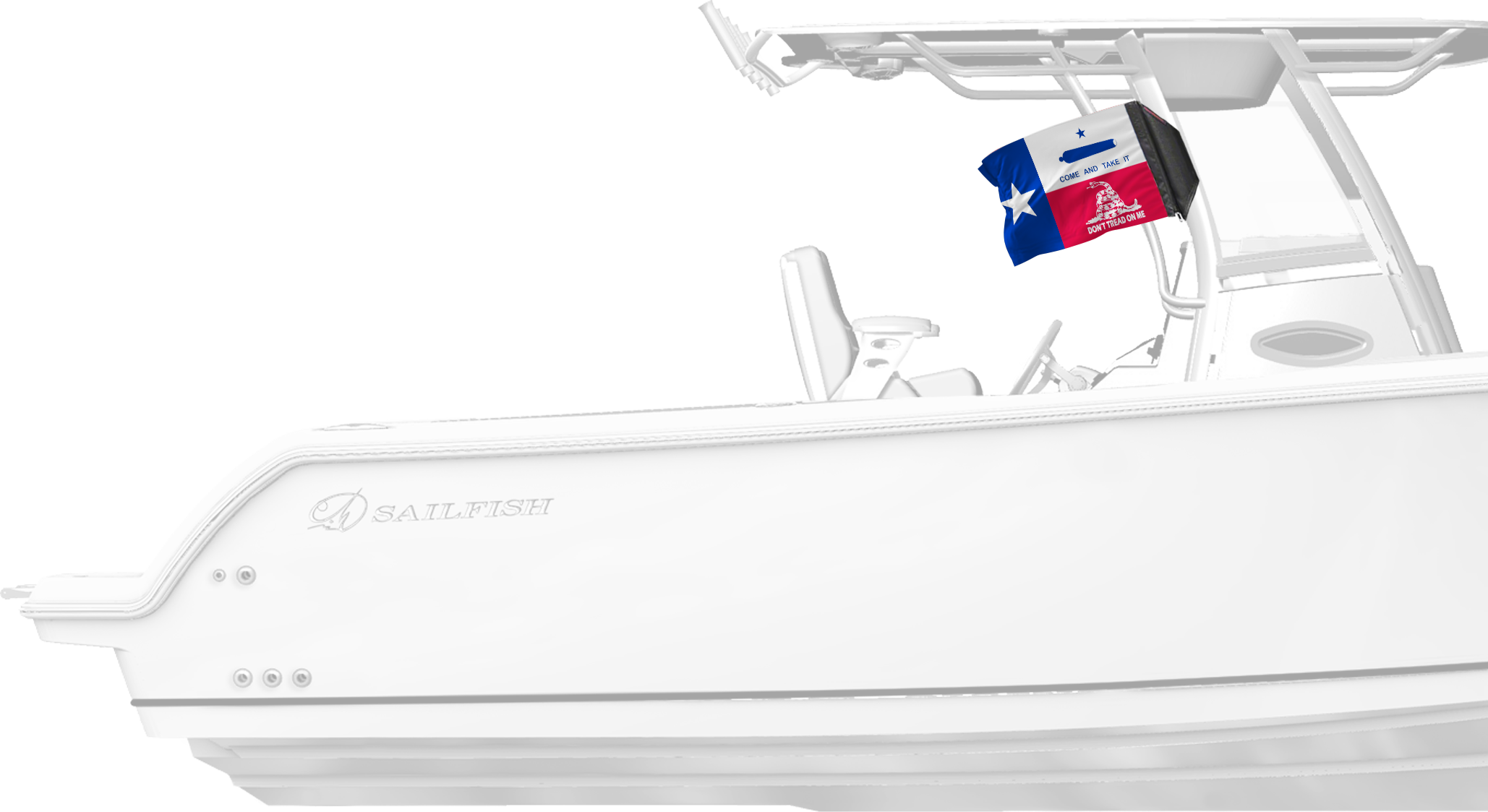 State Flag Texas Don't Tread 12"x18" Forever Wave Flag