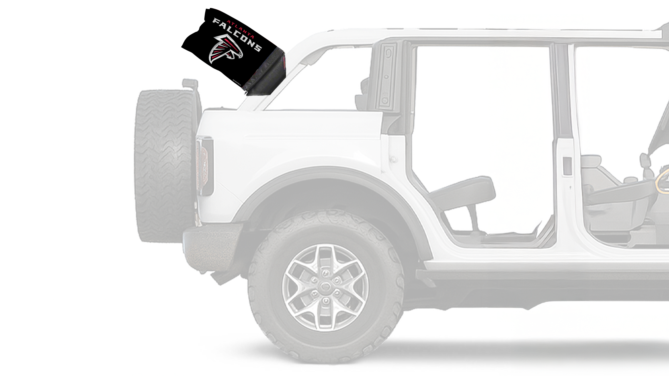 Atlanta Falcons 11"x17" Forever Wave Flag for Bronco