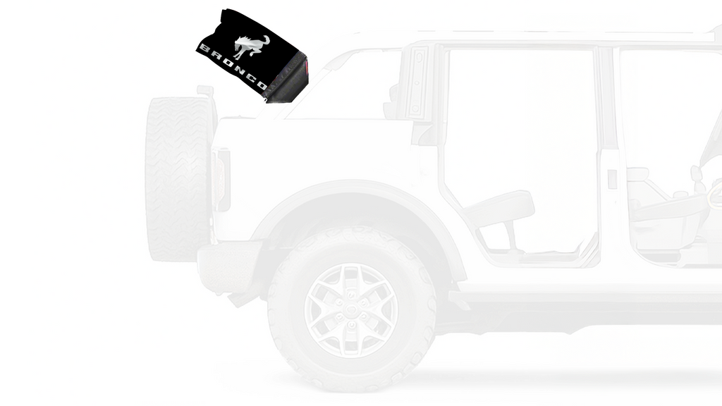 Bucking Bronco 12"x18" Forever Wave Flag for Bronco