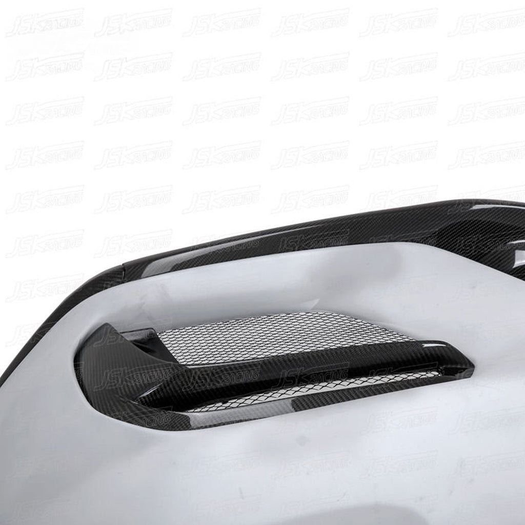 GT4 Style Half Carbon Fiber Front Bumper for Porsche Cayman 981 13-15 - Bull Boost Performance