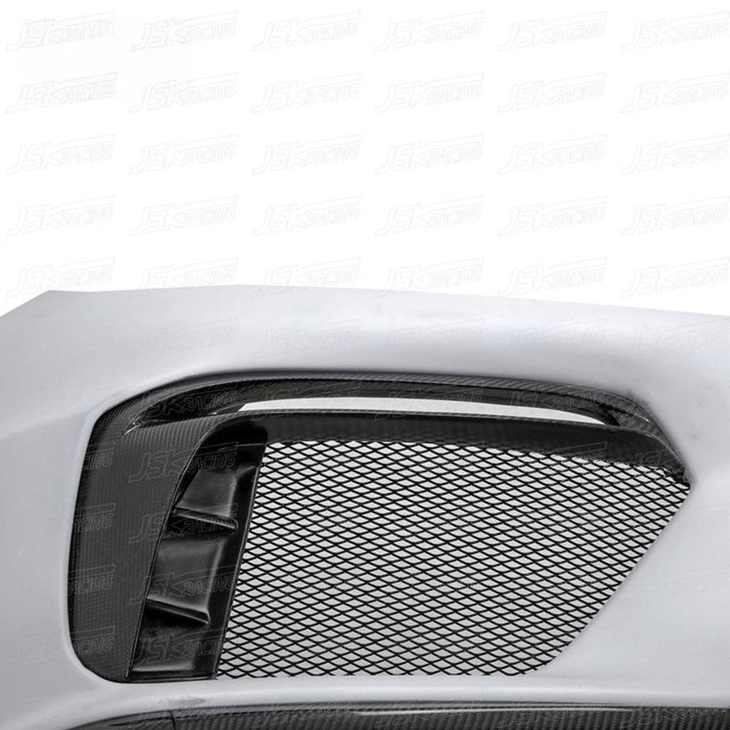 GT4 Style Half Carbon Fiber Front Bumper for Porsche Cayman 981 13-15 - Bull Boost Performance