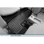 SMARTLINER Custom Fit Floor Liners For 2008-2013 Toyota Highlander (Non Hybrid)