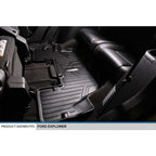 SMARTLINER Custom Fit Floor Liners For 2015-2016 Ford Explorer with 2nd Row Center Console