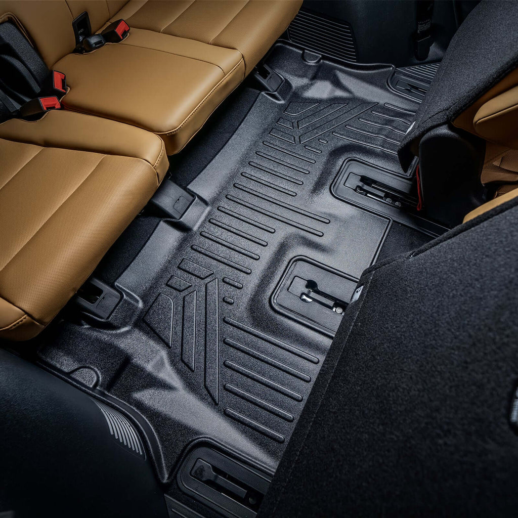 SMARTLINER Custom Fit Floor Liners For 2020-2025 Hyundai Palisade with 2nd Row Bucket Seats No Center Console and No In Between Coverage